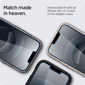 Spigen iPhone 17e / 16e Screen Protector GLAS.tR EZ Fit (2 Pack) view 5