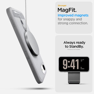Spigen iPhone 17e and iPhone 16e Case – Ultra Hybrid Classic (MagFit) – Classic Silver – detail image 10