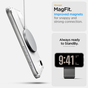 Spigen iPhone 17e and iPhone 16e Case – Ultra Hybrid MagFit – Frost White – detail image 11