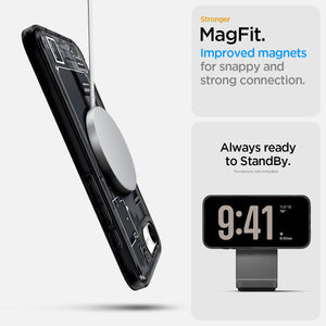 Spigen iPhone 17e and iPhone 16e Case – Ultra Hybrid Zero One (MagFit) – Zero One Black – detail image 11