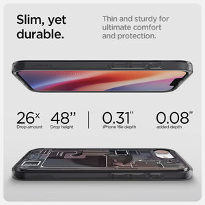 Spigen iPhone 17e and iPhone 16e Case – Ultra Hybrid Zero One (MagFit) – Zero One Black – detail image 13