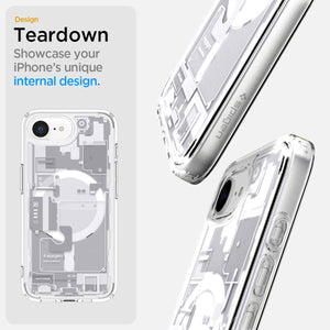 Spigen iPhone 17e and iPhone 16e Case – Ultra Hybrid Zero One (MagFit) – Zero One White – detail image 10