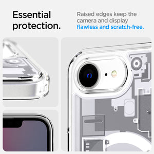 Spigen iPhone 17e and iPhone 16e Case – Ultra Hybrid Zero One (MagFit) – Zero One White – detail image 12