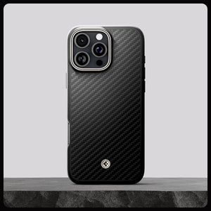 Spigen iPhone 16 Pro Max Case – Enzo Aramid MagFit – Black Nature – detail image 18