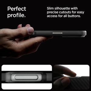 Spigen iPhone 16 Pro Max Case – Enzo Aramid MagFit – Black Nature – detail image 22