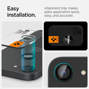 Spigen iPhone 17e / iPhone 16e Lens Protector Optik Pro EZ Fit (2 Pack) view 9