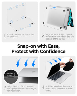 Spigen MacBook Air 13-inch M5/M4/M3/M2 Case - Airskin - Frost Clear - ACS11530 16