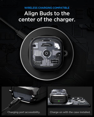 Spigen Galaxy Buds 4 Case - Ultra Hybrid Zero One - Zero One Black - image 13