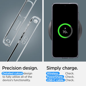 Spigen Liquid Crystal clear case for Galaxy S24 in Crystal Clear – detail image 14
