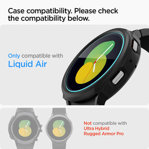Spigen Galaxy Watch 5/4 (44mm) Screen Protector GLAS.tR EZ Fit (2 Pack) view 7
