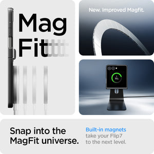 Spigen Galaxy Z Flip 7 Case – Air Fit Pro (MagFit) – Black – detail image 16