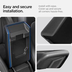 Spigen Tesla Model 3 Highland / Model Y Juniper Armrest Cover – Black official detail 9