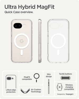 Spigen Google Pixel 10a Case Ultra Hybrid MagFit (MagSafe Compatible, PixelSnap Ready) view 9