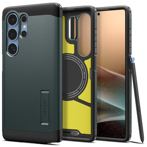 Spigen Galaxy S25 Ultra Case – Tough Armor AI (MagFit) – Abyss Green – product image 1