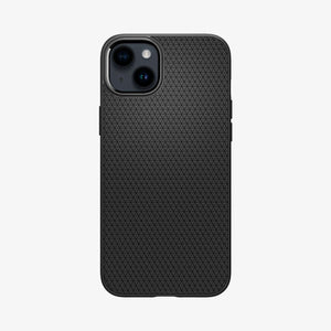 Spigen iPhone 14 Plus Case – Liquid Air - Matte Black - back view