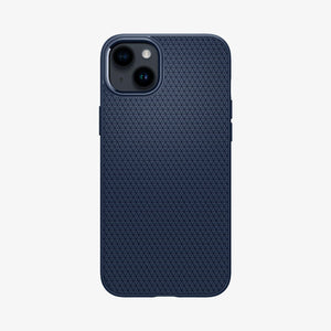 Spigen iPhone 14 Case – Liquid Air - Navy Blue - back view