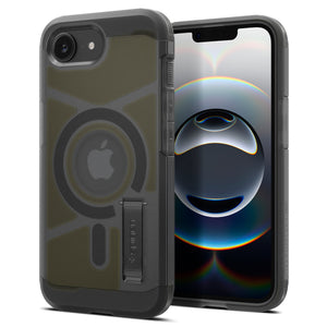 Spigen iPhone 17e and iPhone 16e Case – Tough Armor (MagFit) – Frost Black – detail image 1