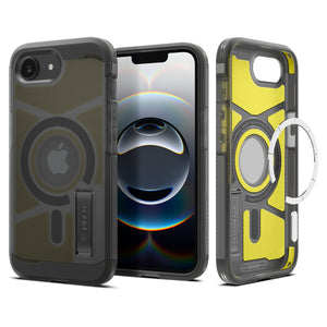 Spigen iPhone 17e and iPhone 16e Case – Tough Armor (MagFit) – Frost Black – main image