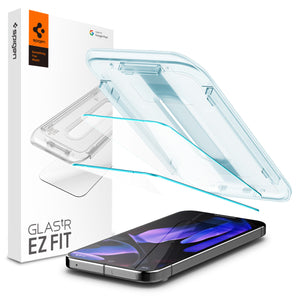 AGL08442 - Spigen GLAS.tR EZ Fit 2 Pack for Google Pixel 10 Pro and Google Pixel 10 and Google Pixel 9 Pro and Google Pixel 9 in Clear, white-background product view