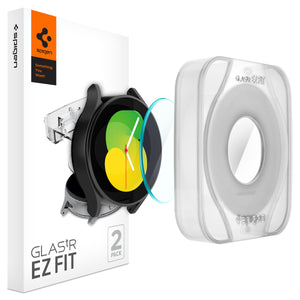 Spigen Galaxy Watch 5/4 (44mm) Screen Protector GLAS.tR EZ Fit (2 Pack)