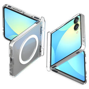 Spigen Galaxy Z Flip 7 Case – Ultra Hybrid Pro (MagFit) – Clear White – product image 19