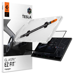 Spigen Tesla Model Y Screen Protector (16”)– GLAS.tR EZ Fit AluminaCore Screen Protector
