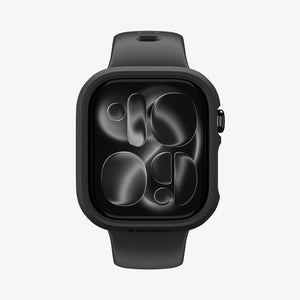 Apple Watch Series 12(46mm) Case Thin Fit in Black showing a front view of the slim protective case with a form fitted profile