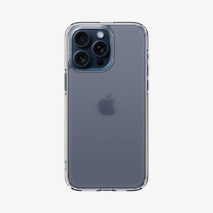 Spigen Ultra Hybrid Matte case for iPhone 15 Pro in Frost Clear – rear view main image