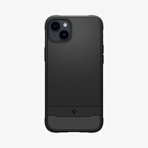 Spigen iPhone 14 / 13 Case – Rugged Armor (MagFit) in Matte Black – back view