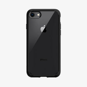 042CS20924 - iPhone SE Ultra Hybrid case in rose crystal showing the back