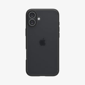 Spigen iPhone 16 Plus Case – Ultra Hybrid – Frost Black – rear view main image