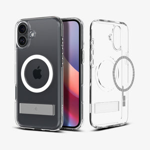 Spigen iPhone 16 Case – Ultra Hybrid S (MagFit) – Crystal Clear – detail image 1