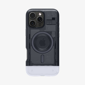 Spigen iPhone 16 Pro Classic C1 MagFit case in Graphite - rear product view