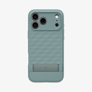 Spigen iPhone 17 Pro Parallax S MagFit case in Sage Green - back product view