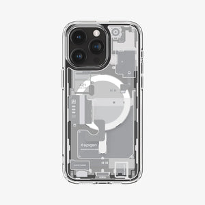 Spigen Ultra Hybrid Zero One (MagFit) case for iPhone 15 Pro in Zero One White – detail image 6