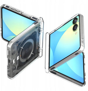 Spigen Galaxy Z Flip 7 Case – Ultra Hybrid Pro (MagFit) – Clear White – product image 28