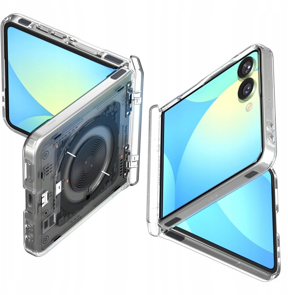 Spigen Galaxy Z Flip 7 Case – Ultra Hybrid Pro (MagFit) – Clear White – product image 28