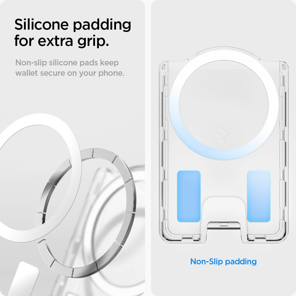 Spigen Ultra Hybrid MagFit 3-Card Wallet - Crystal Clear - image 6