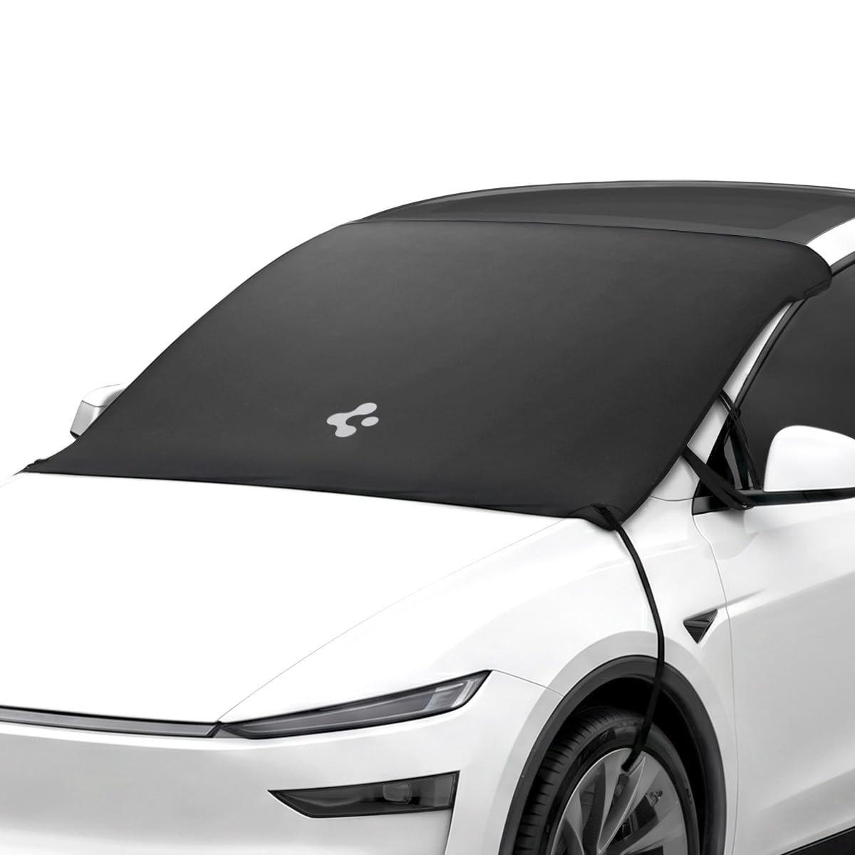 Spigen Magnetic Windshield Cover for Tesla Model Y and Model 3 - Black - image 1