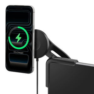 Spigen TapLock Tesla Screen Qi2 15W Wireless Charger Mount - Black - image 1