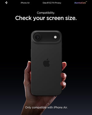 Spigen iPhone Air Screen Protector Glas.tR EZ Fit Privacy - Transparency - image 2