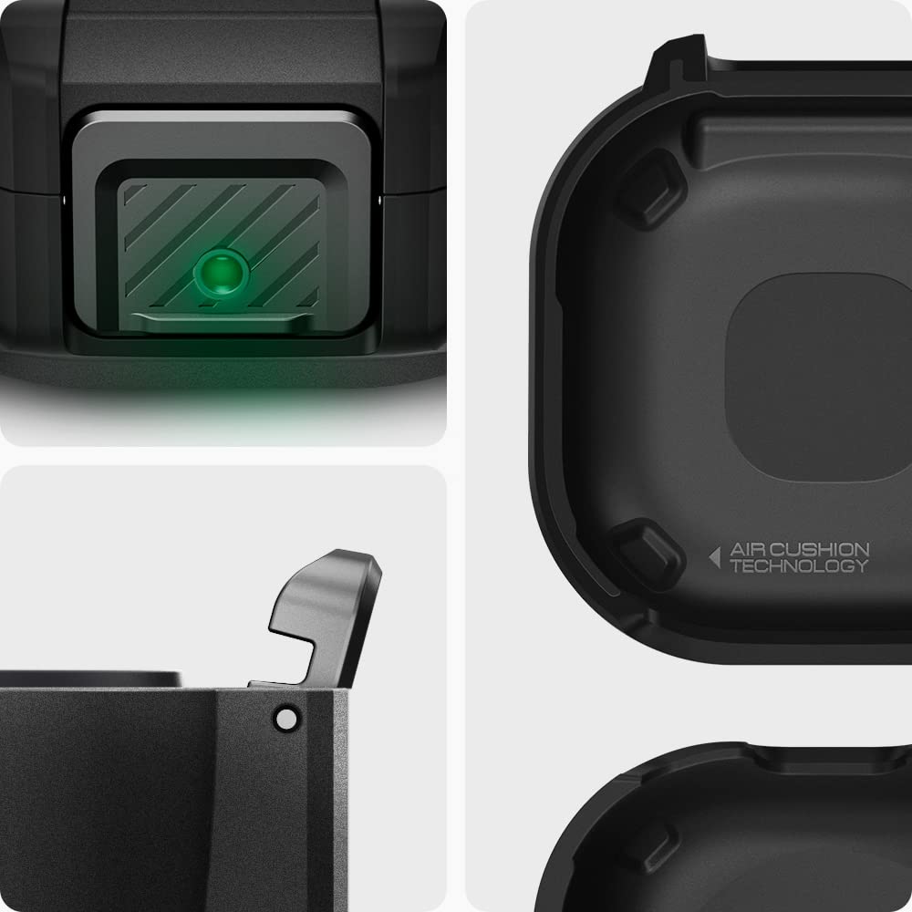 Spigen Galaxy Buds 2 Case - Lock Fit - Matte Black - image 3