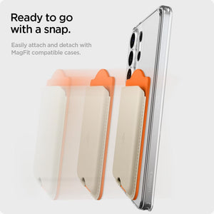 Spigen Nano Pop MagFit 3-Card Wallet - Orange Beige - image 4