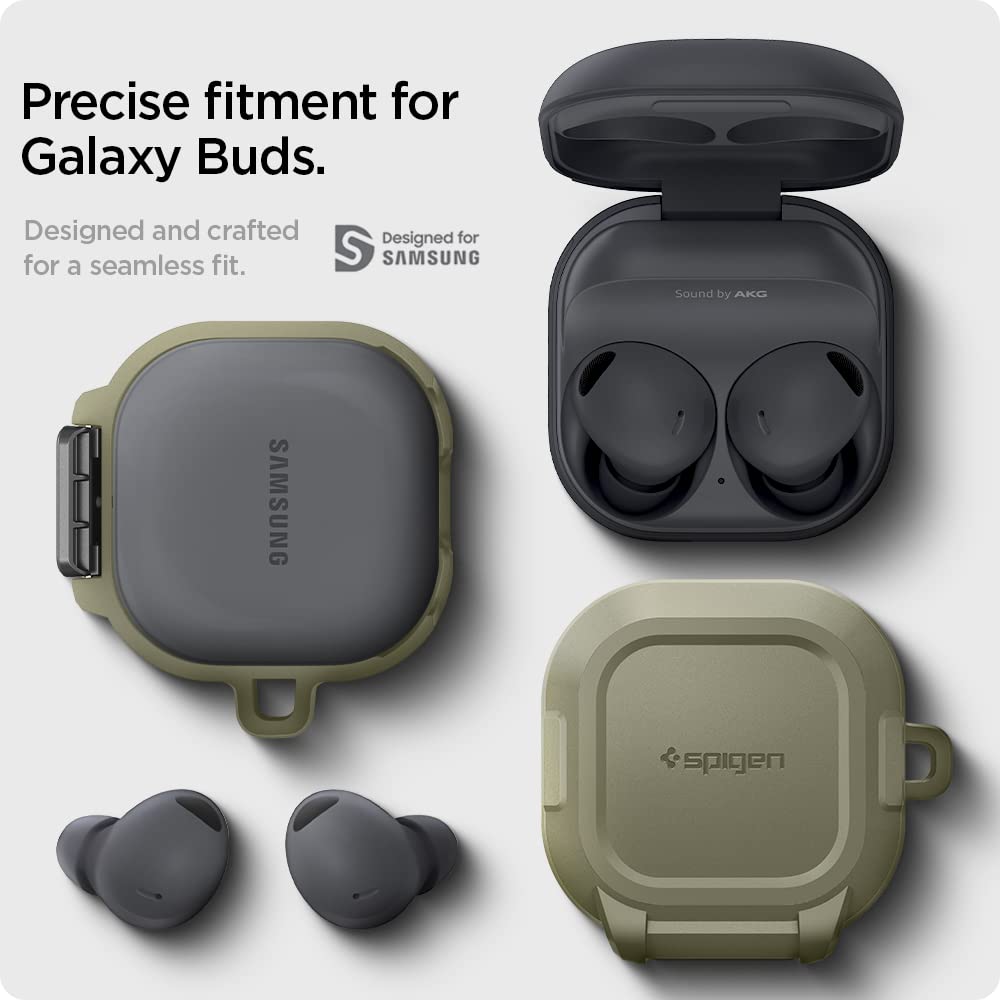 Spigen Galaxy Buds Core Case - Lock Fit - Vintage Khaki - image 2
