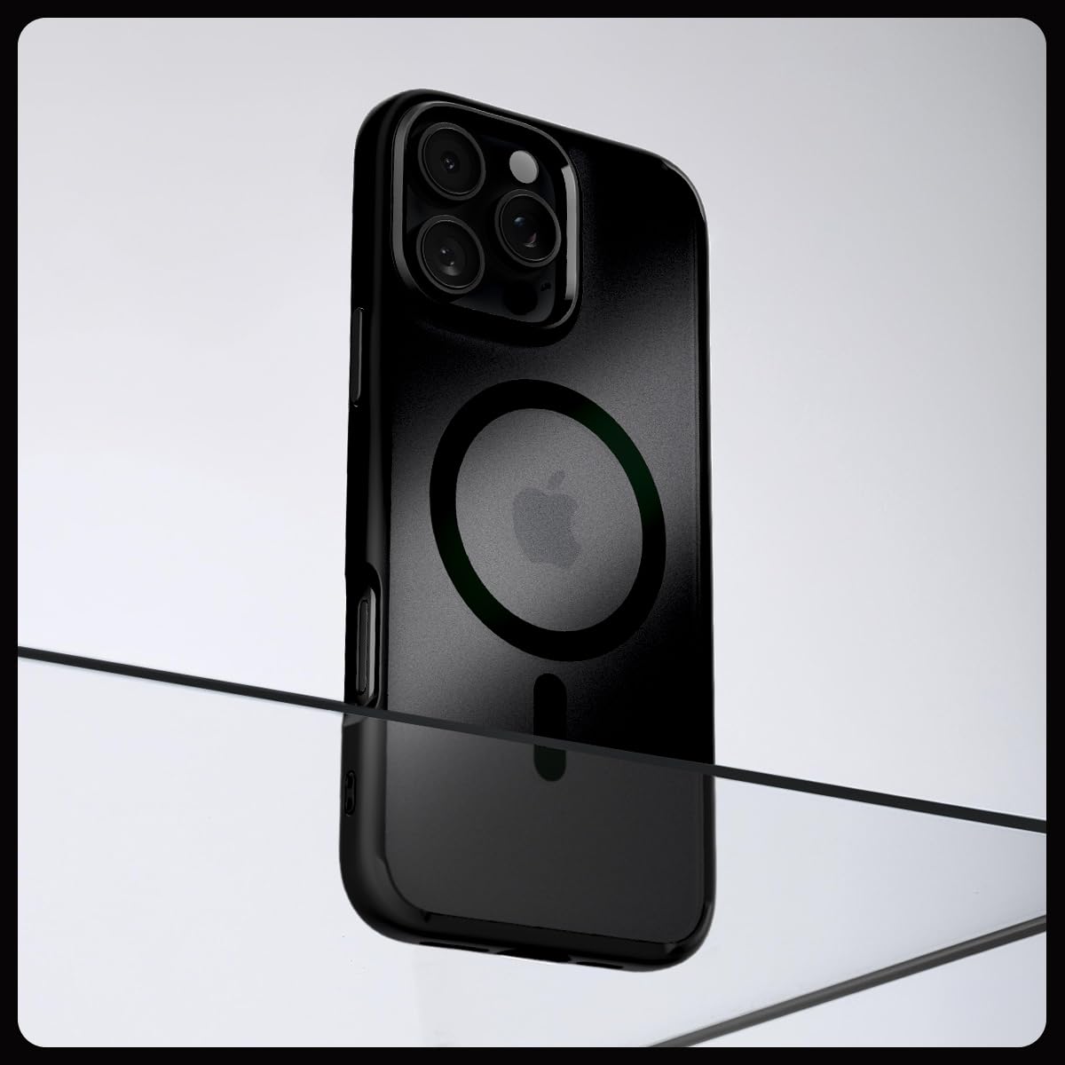 Spigen iPhone 16 Pro Case – Ultra Hybrid (MagFit) – Frost Black – detail image 3