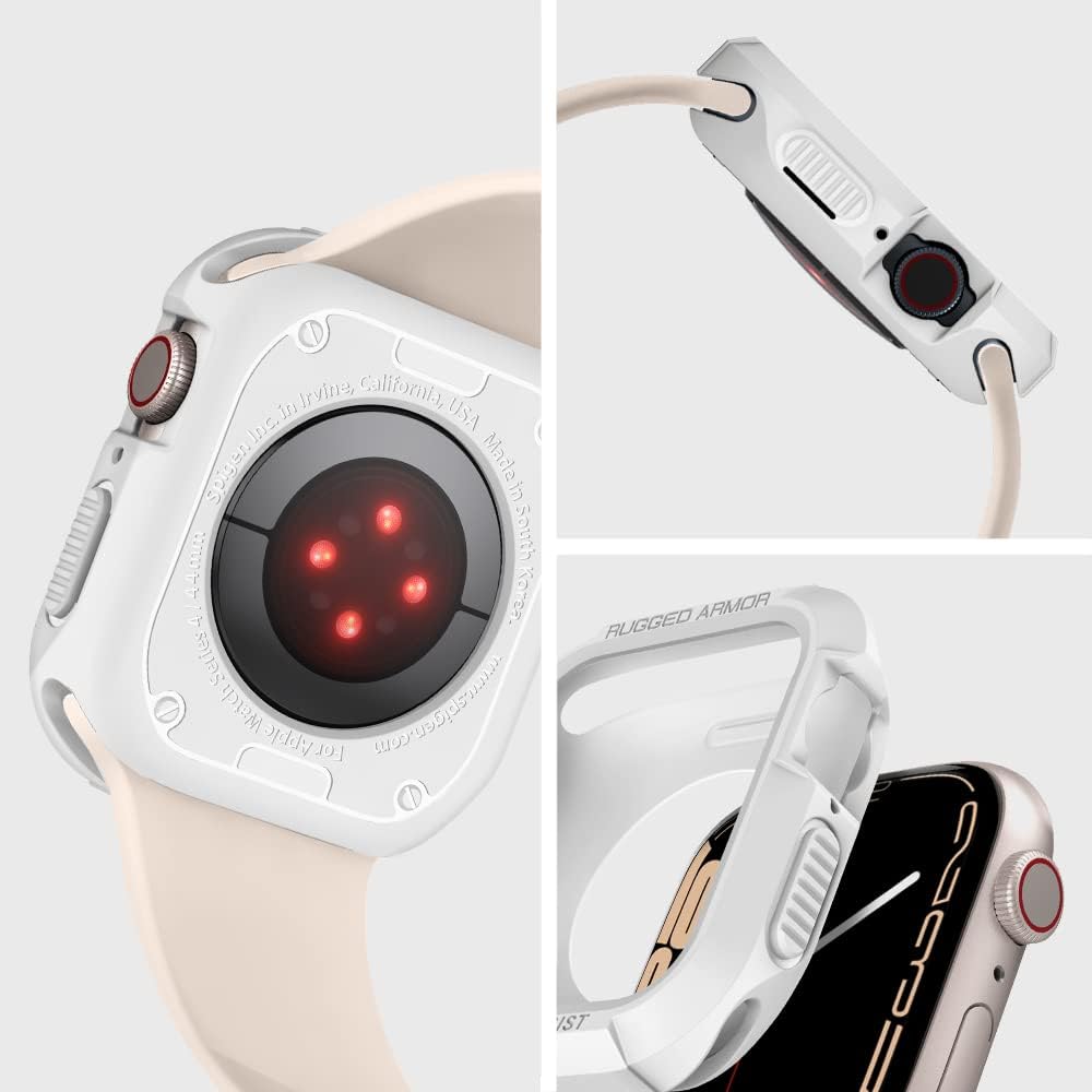 Spigen Apple Watch 45mm/44mm Rugged Armor case - White - image 3