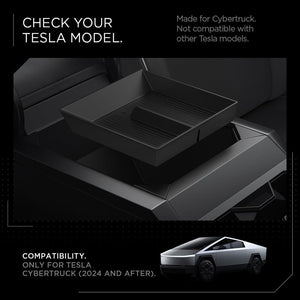 Spigen Tesla Cybertruck Bottom Center Console Organizer Tray - Black - image 2