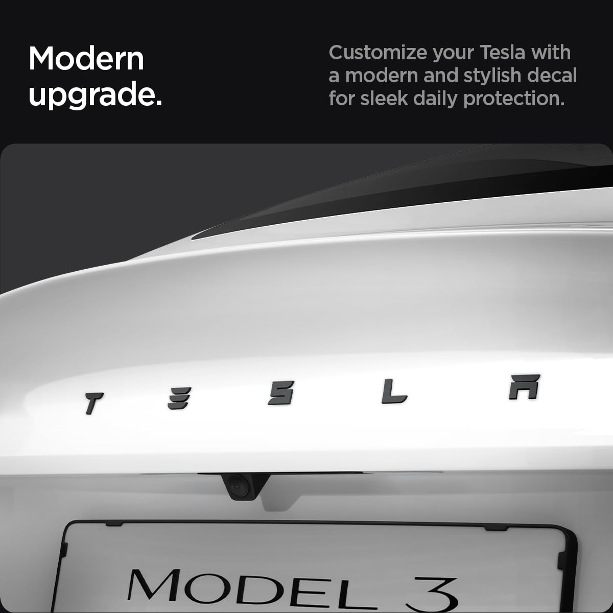 Spigen Tesla Model 3 Highland Rear Emblem Cover Set - Black - image 5