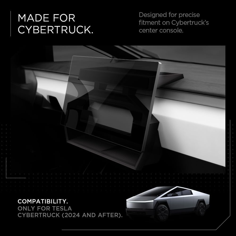 Spigen Tesla Cybertruck Under-Screen Storage Organizer - Black - image 2