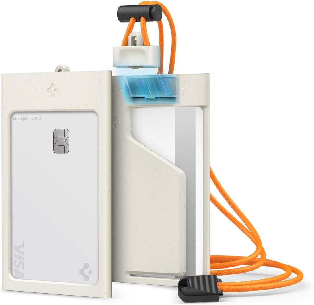 Spigen MagSlide 2-card ID badge holder - Dune Beige - image 1